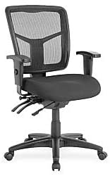 Photo 1 of Lorell Managerial Swivel Mesh Mid-Back Chair, 5.8" Height X 27.6" Width X 8.5" Length

