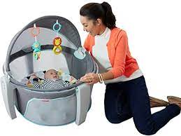 Photo 1 of Fisher-Price On-the-Go Baby Dome, Grey/Blue/Yellow/White
