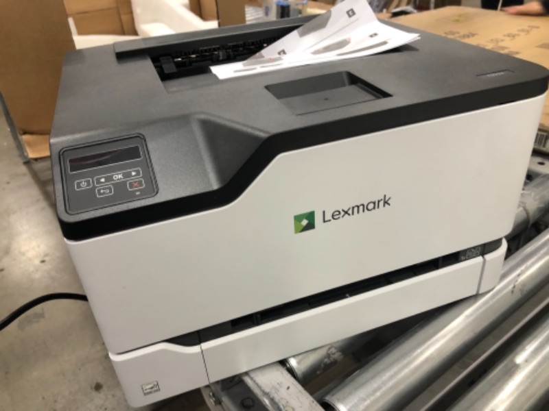 Photo 2 of ***PARTS ONLY*** Lexmark C3224dw Color Laser Printer with Wireless capabilities, Standard Two Sided printing, Two Line LCD Screen with Full-Spectrum Security and Prints Up To 24 ppm (40N9000),White, Gray
