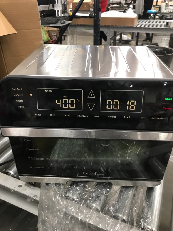 Photo 2 of ***USED***Instant Omni Pro 14-in-1 Air Fryer Convection Toaster Oven Combo, Rotisserie Oven, Electric Cooker, Proofer, Dehydrator, Broiler, Roaster, Warmer plus Split Cooking & Temperature Probe, 18-Liter