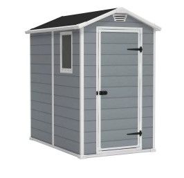 Photo 1 of Keter Manor Resin Storage Shed, Gray/White