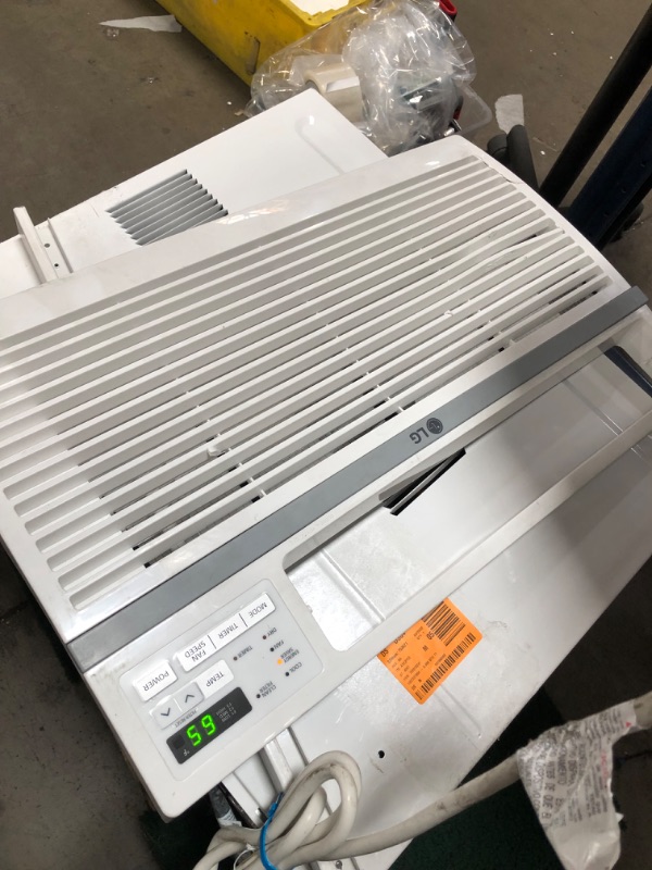 Photo 2 of ***DAMAGED****LG 8000 BTU Window Air Conditioner - Cooler - 2344.57 W Cooling Capacity - 340 Sq. Ft. Coverage - Dehumidifier -  Energy Star - White
