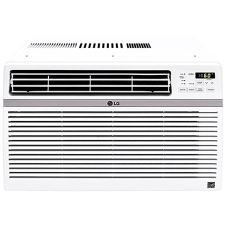 Photo 1 of ***DAMAGED****LG 8000 BTU Window Air Conditioner - Cooler - 2344.57 W Cooling Capacity - 340 Sq. Ft. Coverage - Dehumidifier -  Energy Star - White
