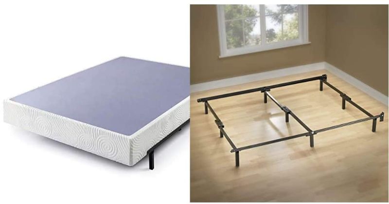 Photo 1 of Zinus Walter 9 Inch Smart Box Spring, California King & Michelle Compack 9-Leg Support Bed Frame, for Box Spring and Mattress Set, Cal King
