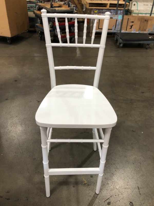 Photo 5 of (COSMETIC/DENTED DAMAGES) 
Flash Furniture Advantage White Chiavari Bar Stools
