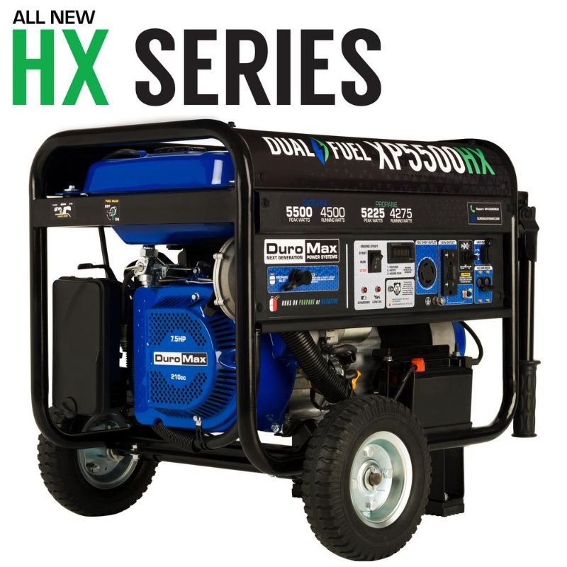 Photo 1 of "DuroMax XP5500HX 5500 Watt Dual Fuel Portable Generator W/CO Alert Sensor"
