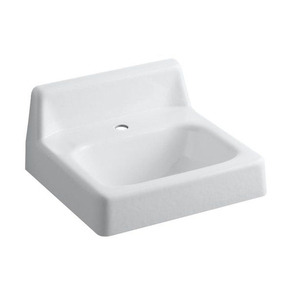 Photo 1 of **DAMAGED** Hudson 19" X 17" Wall-Mount Bathroom Sink with Single Faucet Hole
