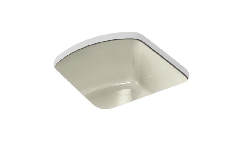 Photo 1 of **LIGHTLY DAMAGED** Napa Collection K-5848-FD 18.75" X 18.69" X 9.63" Undermounted Bar Sink Without Faucet Hole in Cane
