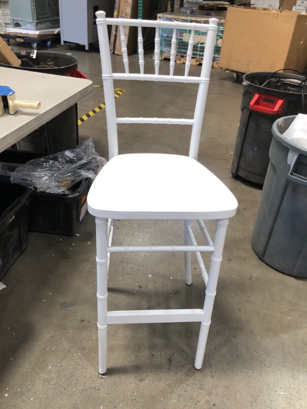 Photo 2 of (DENTED SURFACES)
Flash Furniture Advantage White Chiavari Bar Stools
