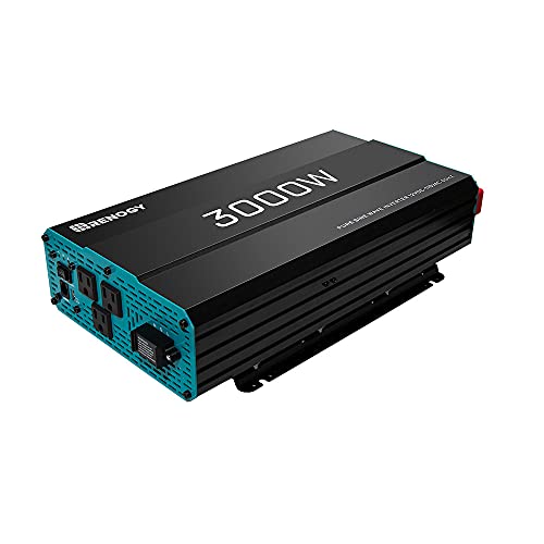 Photo 1 of (PART SALE ONLY: missing powercords/manual; SCRATCHED)
Renogy 3000W 12V Pure Sine Wave Inverter 3000 Watt Solar Power Battery Converter 12VDC to 120Vac ETL Listed
