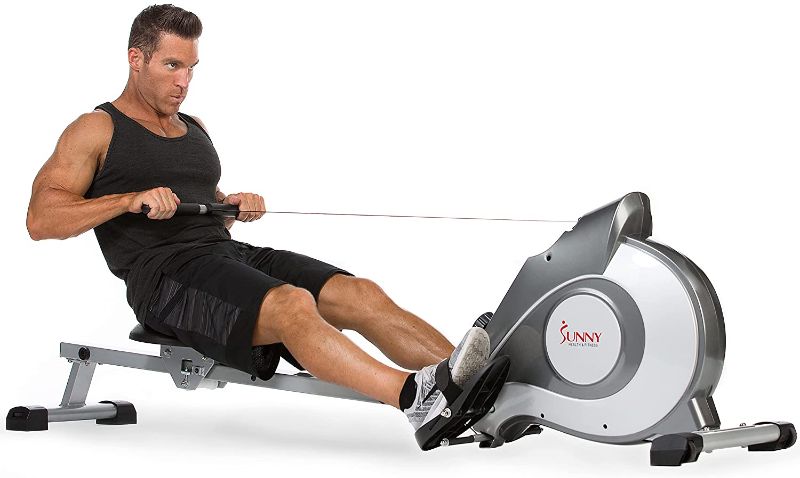 Photo 1 of **PARTS ONLY** Sunny Health & Fitness Magnetic Rowing Machine Rower with LCD Monitor
