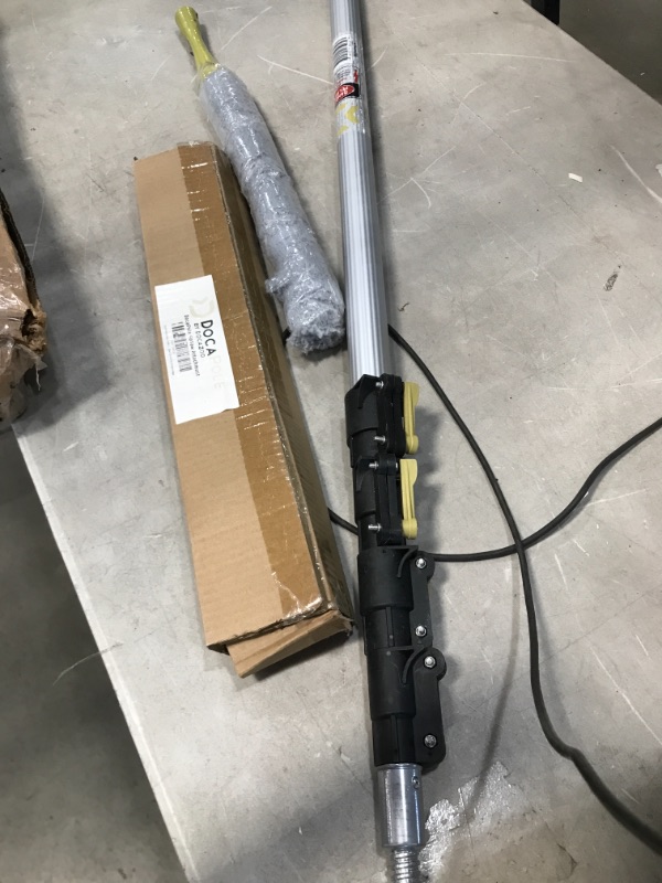 Photo 3 of **MISSING PARTS**DocaPole Dusting Kit with 7-30 Foot (36 Ft Reach) Extension Pole: Includes Telescoping Pole with 3 Duster Attachments for Spider Webs, Ceiling Fans, and Dust Cleaning
