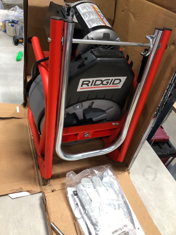 Photo 2 of 
RIDGID K-400 Drain Cleaning 115-Volt Drum Machine with C-32IW 3/8 in. x 75 ft. Cable