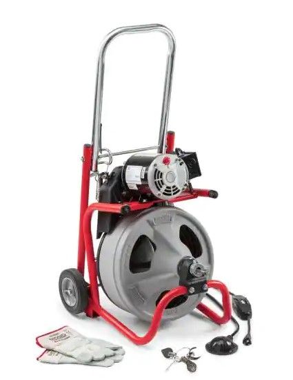 Photo 1 of 
RIDGID
K-400 Drain Cleaning 115V Drum Machine with C-45IW 1/2 in. x 75 ft. Cable