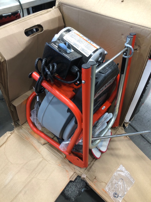 Photo 2 of 
RIDGID
K-400 Drain Cleaning 115V Drum Machine with C-45IW 1/2 in. x 75 ft. Cable