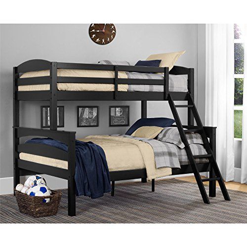 Photo 1 of **INCOMPLETE BOX 1 OF 2***(Dorel Living Brady Twin Over Full Bunk Bed in Black
