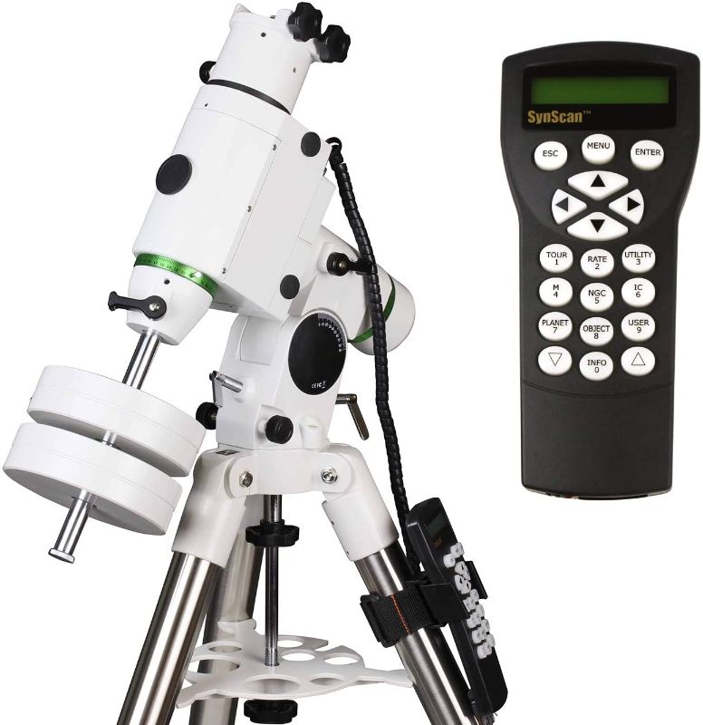 Photo 1 of BOX 1 OF 2 ONLY
Sky-Watcher HEQ5 – Fully Computerized GoTo German Equatorial Telescope Mount – Motorized Astrophotography Mount with 42,000 Object Database
