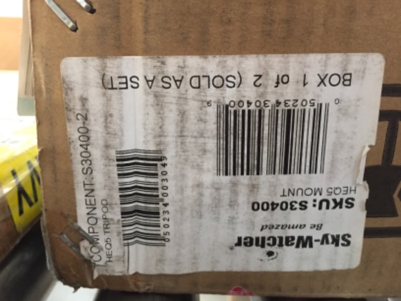 Photo 6 of BOX 1 OF 2 ONLY
Sky-Watcher HEQ5 – Fully Computerized GoTo German Equatorial Telescope Mount – Motorized Astrophotography Mount with 42,000 Object Database
