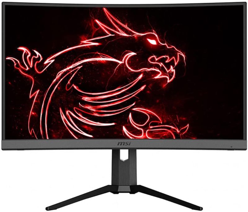 Photo 1 of MSI 27” WQHD (2560 x 1440) Non-glare HDR Ready 165Hz 1500R Curvature 1ms 16:9 HDMI/DP/USB AMD FreeSync Height Tilt Adjustment Curved Gaming Monitor (OPTIX...
