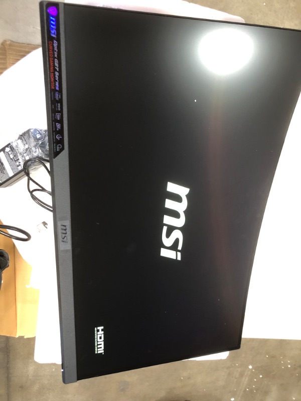 Photo 2 of MSI 27” WQHD (2560 x 1440) Non-glare HDR Ready 165Hz 1500R Curvature 1ms 16:9 HDMI/DP/USB AMD FreeSync Height Tilt Adjustment Curved Gaming Monitor (OPTIX...
