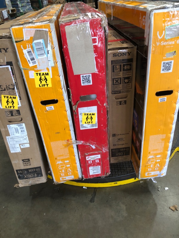 Photo 2 of MIXED PALLET OF DAMAGED TVS**NO REFUNDS**MIXED SIZES