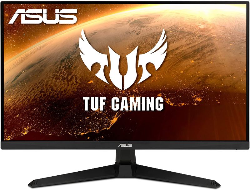 Photo 1 of ASUS TUF Gaming 23.8” 1080P Monitor (VG247Q1A) - Full HD, 165Hz (Supports 144Hz), 1ms, Extreme Low Motion Blur, Adaptive-sync, FreeSync Premium, Shadow Boost, Speakers, Eye Care, HDMI, DisplayPort
