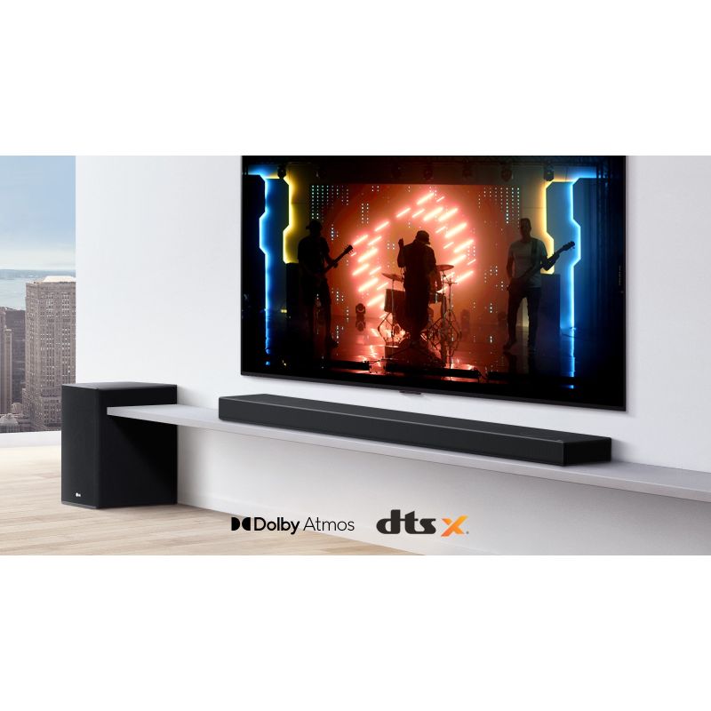 Photo 1 of LG SN9Y 520W 5.1.2ch Hi-Res Dolby Atmos Sound Bar with Meridian Technology, Black
