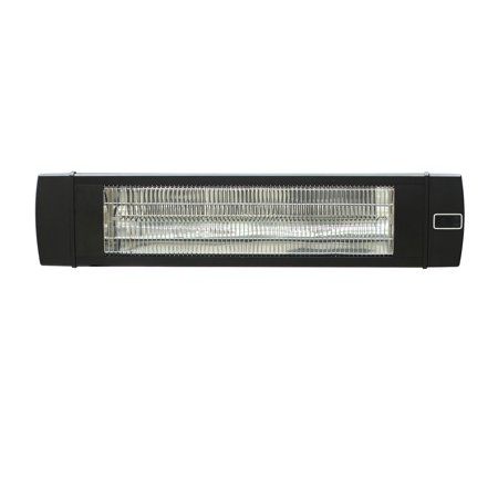 Photo 1 of 1500-Watt Electric Carbon Infrared Space Heater Indoor Outdoor Patio Garage Wall or Ceiling Mount with Remote, Black
