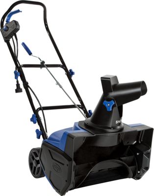 Photo 1 of Snow Joe SJ625E Electric Walk-Behind Single Stage Snow Thrower/Blower, 21 in Clearing Width, 15-amp Motor , Directional Chute Control, LED Light (Blue)
