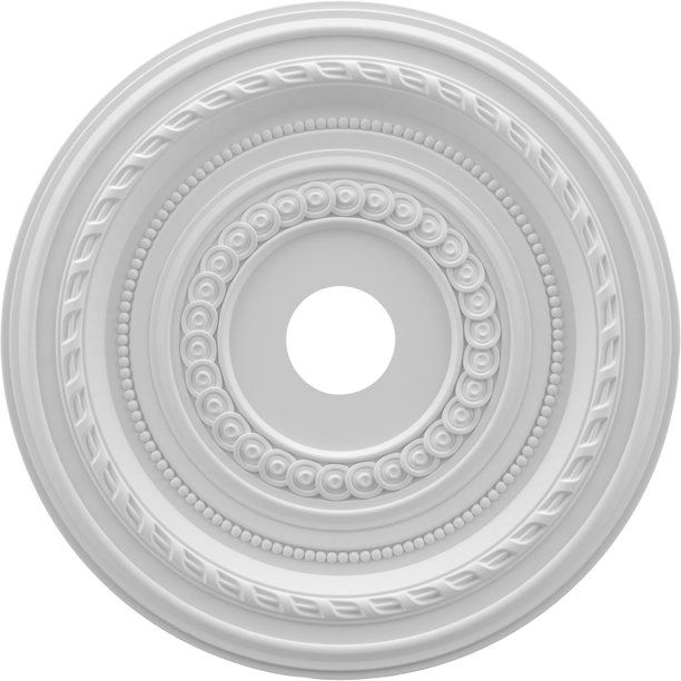 Photo 1 of 22"OD x 3 1/2"ID x 1"P Cole Thermoformed PVC Ceiling Medallion (Fits Canopies up to 6")
