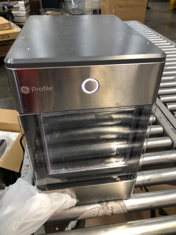 Photo 2 of GE Profile Opal | Countertop Nugget Ice Maker | Portable Ice Machine Complete with Bluetooth Connectivity | Smart Home Kitchen Essentials | Stainless Steel Finish | Up to 24 lbs. of Ice Per Day
