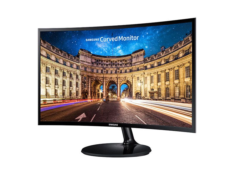 Photo 1 of **Missing power cord** SAMSUNG 24" Class Curved Full HD (1920 X 1080) 60Hz 4ms FreeSync Monitor - LC24F396FHNXZA
