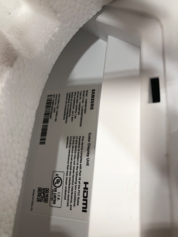 Photo 1 of **DOESNT DISPLAY SCREEN WHEN POWERED ON** Samsung Odyssey G9 49" VA Curved HDR Gaming Monitor with NVIDIA G-SYNC Technology - LC49G95TSSNXZA
