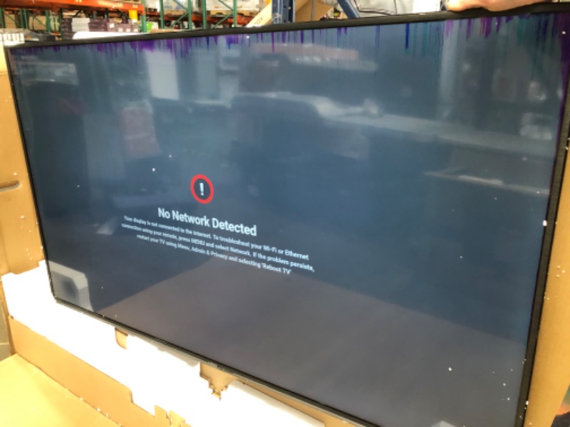 Photo 3 of **SCREEN DAMAGE TO TOP OF DISPLAY** VIZIO 65-Inch V-Series 4K UHD LED HDR Smart TV with Apple AirPlay and Chromecast Built-in, Dolby Vision, HDR10+, HDMI 2.1, Auto Game Mode and Low Latency...
