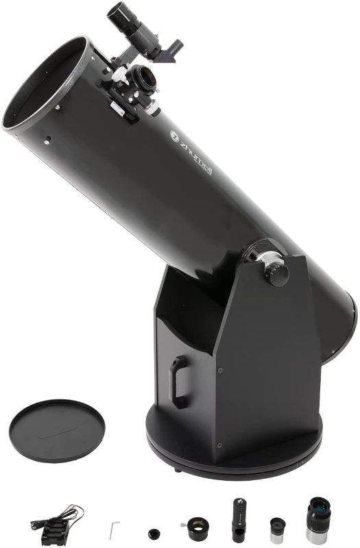 Photo 1 of **MISSING TELESCOPE**ONLY BOX 1 OUT OF 2 BOXES**STAND ONLY** Zhumell Z10 Deluxe Dobsonian Reflector Telescope
