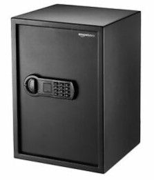 Photo 1 of **DAMAGED * BUTTON** Amazon Basics Home Keypad Safe - 1.8 Cubic Feet, 13.8 x 13 x 19.7 Inches, Bla...
