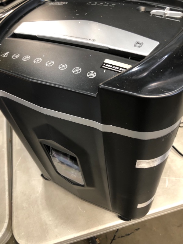 Photo 3 of Aurora AU1210MA Professional Grade High Security 12-Sheet Micro-Cut Paper/ CD and Credit Card/ 60 Minutes Continuous Run Time Shredder
