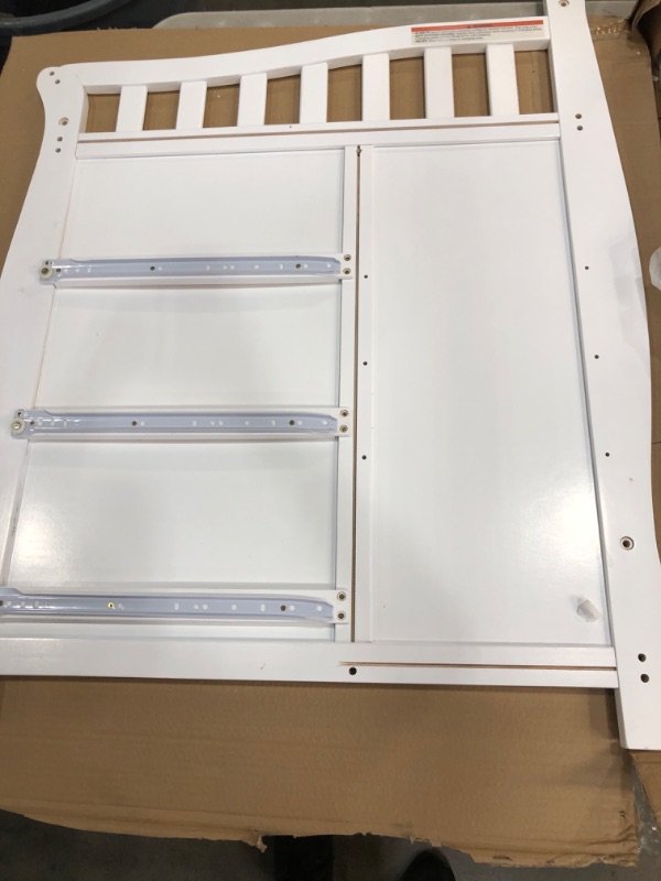 Photo 1 of **INCOMPLETE BOX 1 OUT OF 2 BOXES** CRIB PIECES ONLY* MINOR DAMAGE* Dream On Me Brody 5-in-1 Convertible Crib White