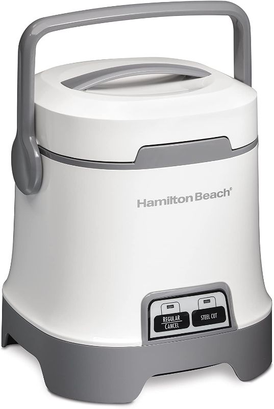 Photo 2 of Hamilton Beach 25502 Oatmeal and Rice Cooker, 3-Cup Capacity, White
