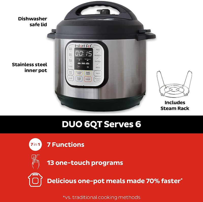 Photo 3 of Instant Pot Duo 7-in-1 Electric Pressure Cooker