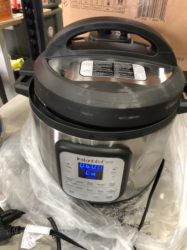 Photo 2 of Instant Pot Duo Crisp XL 8Qt 11-in-1 Air Fryer & Electric Pressure Cooker Combo with Multicooker Lid that Air Fries, Roasts, Steams, Slow Cooks, Sautés, Dehydrates