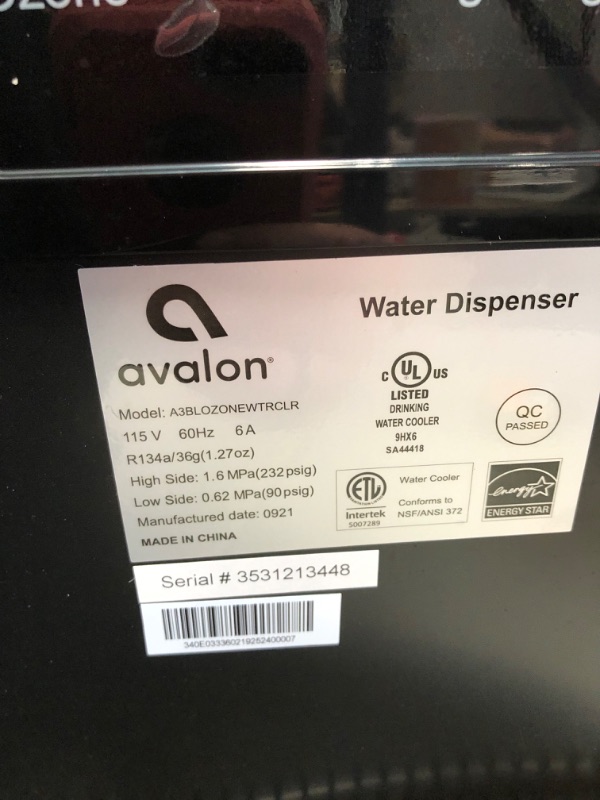 Photo 5 of Avalon Limited Edition Self Cleaning Water Cooler Water Dispenser - 3 Temperature Settings - Hot, Cold & Room Water, Durable Stainless Steel Construction, Bottom Loading - UL/Energy Star Approved