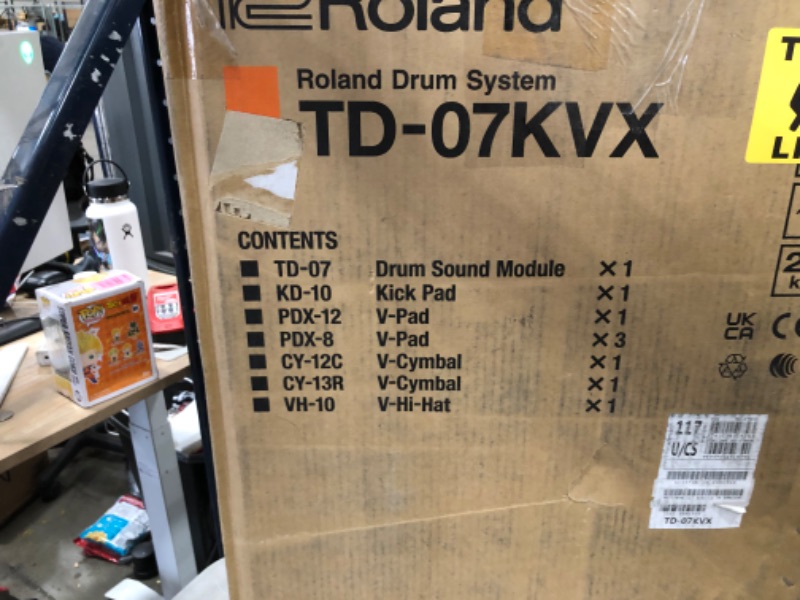 Photo 12 of MISSING COMPONENTS
Roland TD-07KVX Electronic V-Drums Kit – with VH-10 Floating Hi-Hat and Best-Ever Cymbals – Bluetooth Audio & MIDI