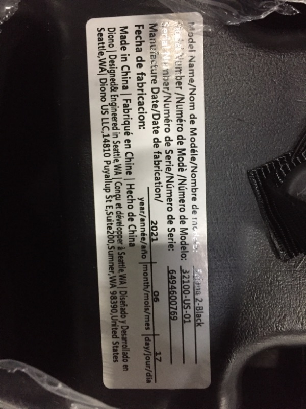 Photo 4 of Diono Solana 2 XL, Dual Latch Connectors, Lightweight Backless Belt-Positioning Booster Car SeatDiono Solana 2 XL, Dual Latch Connectors, Lightweight Backless Belt-Positioning Booster Car Seat