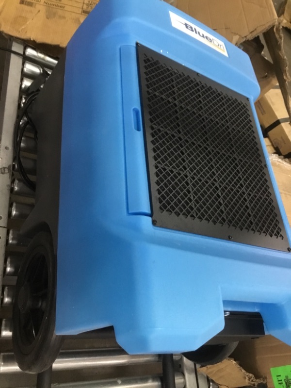 Photo 2 of **READ BELOW** BlueDri BD-130P 225PPD Industrial Commercial Dehumidifier with Hose for Basements in Homes and Job Sites, Blue
