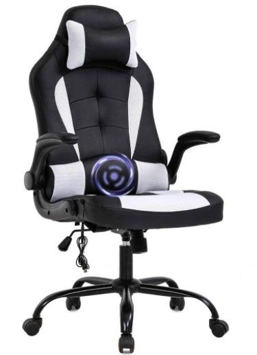 Photo 1 of Black and White Gaming Chair Office Chair