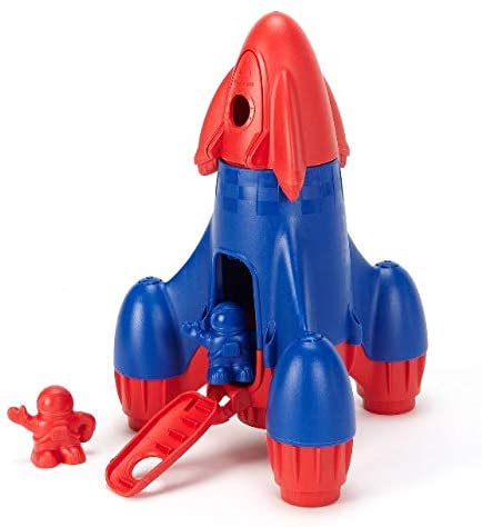 Photo 1 of Green Toys Rocket, Red/Blue CB - 4 Piece Pretend Play