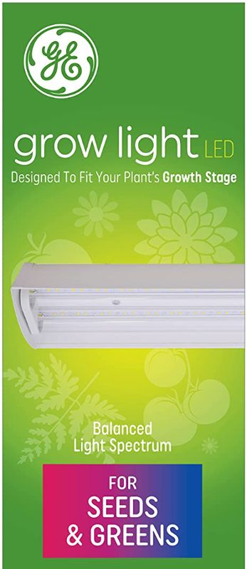 Photo 1 of GE Grow LED Tube Light, For Seeds and Greens, Balanced Light Spectrum, Medium Base, 24-Inch, 40-Watt (Pack of 1)
