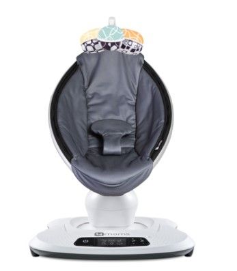 Photo 1 of 4moms mamaRoo 4 5 Unique Motions Bluetooth Enabled Baby Swing - Dark Gray Cool Mesh