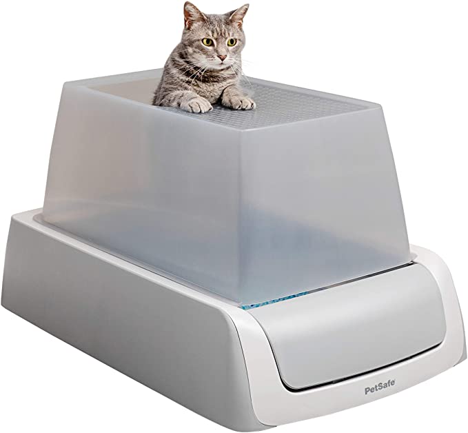 Photo 1 of PetSafe ScoopFree Self Cleaning Cat Litter Box Systems - No More Scooping - 2nd Generation or Smart WiFi Connected, iOS/Android App with Health Counter - Automatic Cat Litter Box, Crystal Cat Litter
